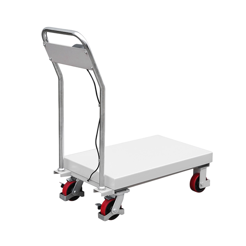 Carrello pesatore con piattaforma elevatrice manuale CPT300